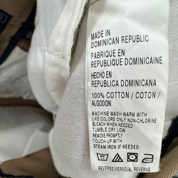 Izod pants men's 36x32 classic American chino flat front khaki wrinkle free NEW - Picture 7 of 7